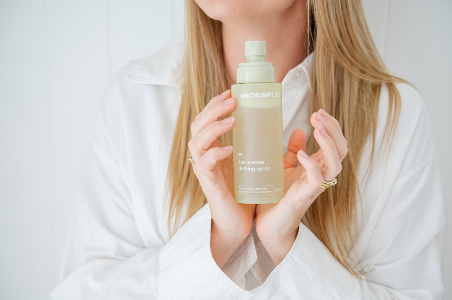 Anti-crease clothing spray