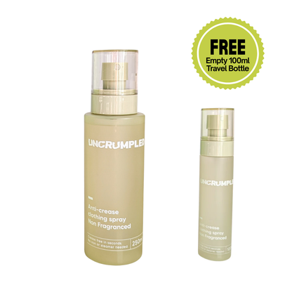 Pre-order - Anti-crease clothing spray + FREE travel bottle (empty)